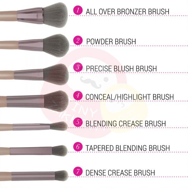 美國 BH COSMETICS Lavish Elegance 化妝掃套裝 15 Piece Brush Set with Bag 5