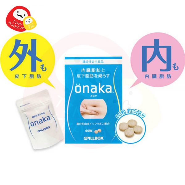 CPILLBOX ONAKA Belly Fat Reducing Dietary Nurtient 減小腹部贅肉內臟脂肪 燃脂酵素減肥丸 60粒：圖片 4