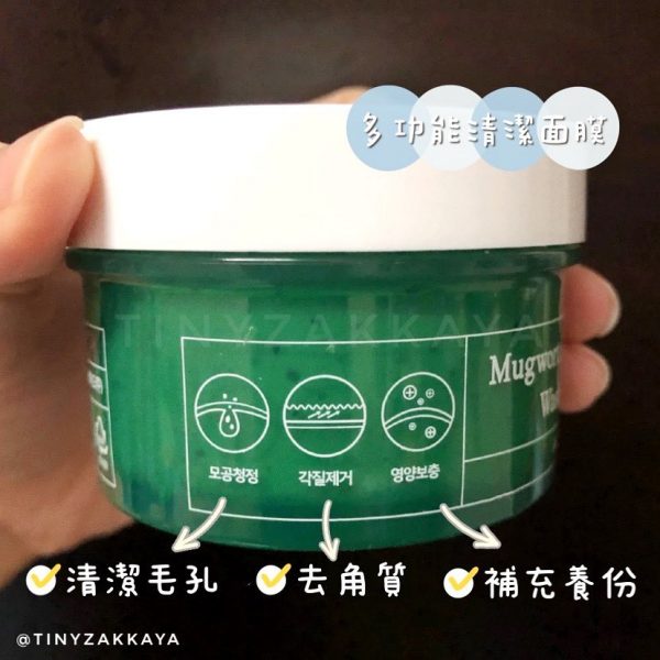 AXIS-Y - Mugwort Pore Clarifying Wash Off Pack 艾草塗抹式清潔面膜 4