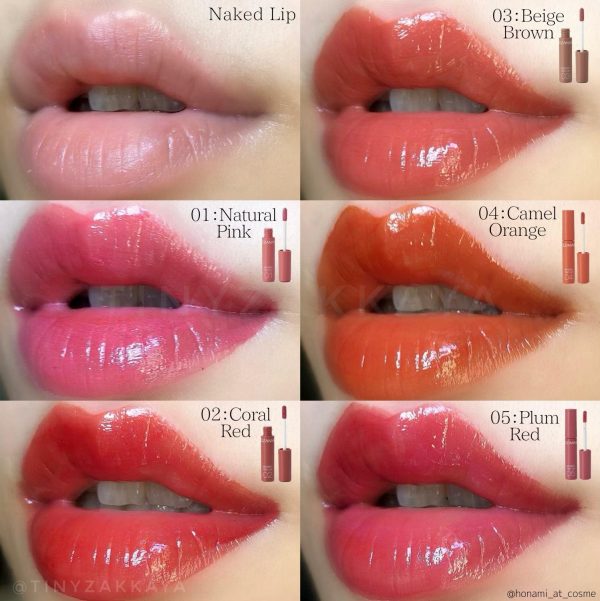 CEZANNE Watery Tint Lip 水漾唇彩 04 05 4