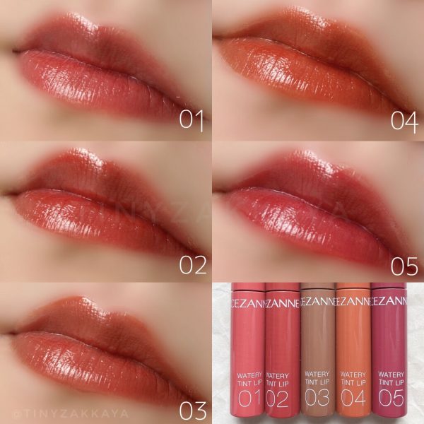 CEZANNE Watery Tint Lip 水漾唇彩 04 05 5