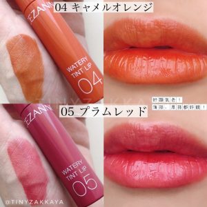 CEZANNE Watery Tint Lip 水漾唇彩 04 05