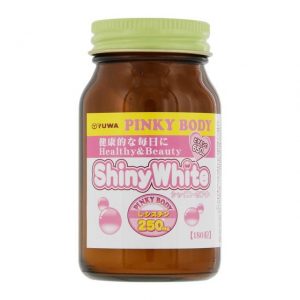 YUWA 再春館 PINKY BODY Shiny White 日本閃亮淡斑美白丸  ユーワ シャイニーホワイト180粒